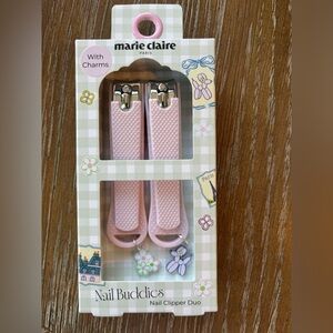 Marie Claire Nail Buddies Pink Nail Clippers with Charms